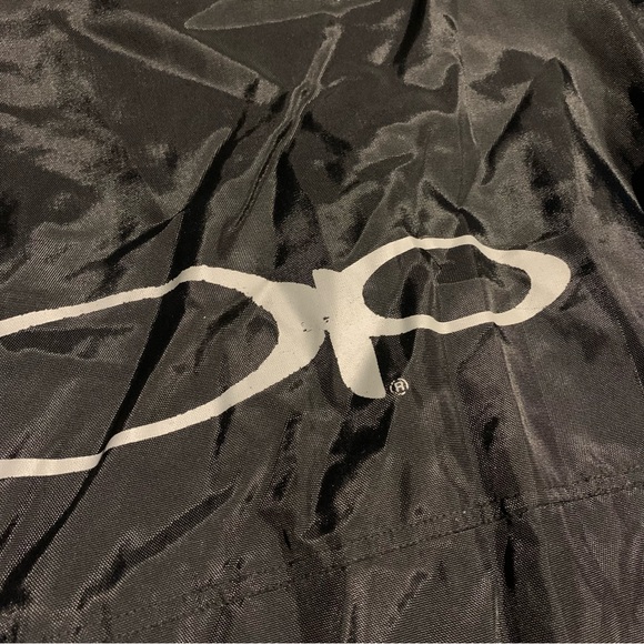 Vintage Ocean Pacific Anorak Windbreaker Jacket Large Black Logo Nylon - Picture 12 of 13